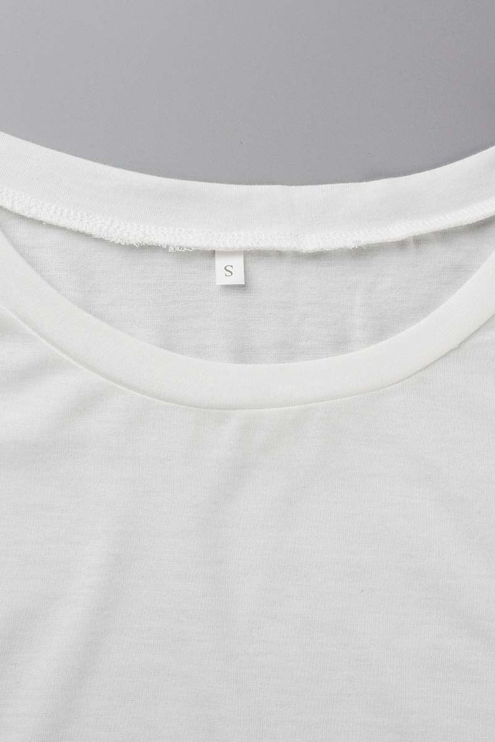 Elegante T-shirt da donna a maniche lunghe con colletto elegante per un look unico