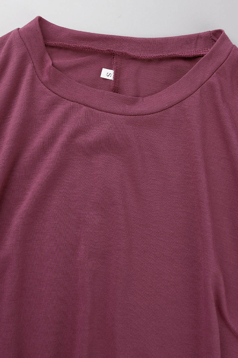 Elegante T-shirt da donna a maniche lunghe con colletto elegante per un look unico