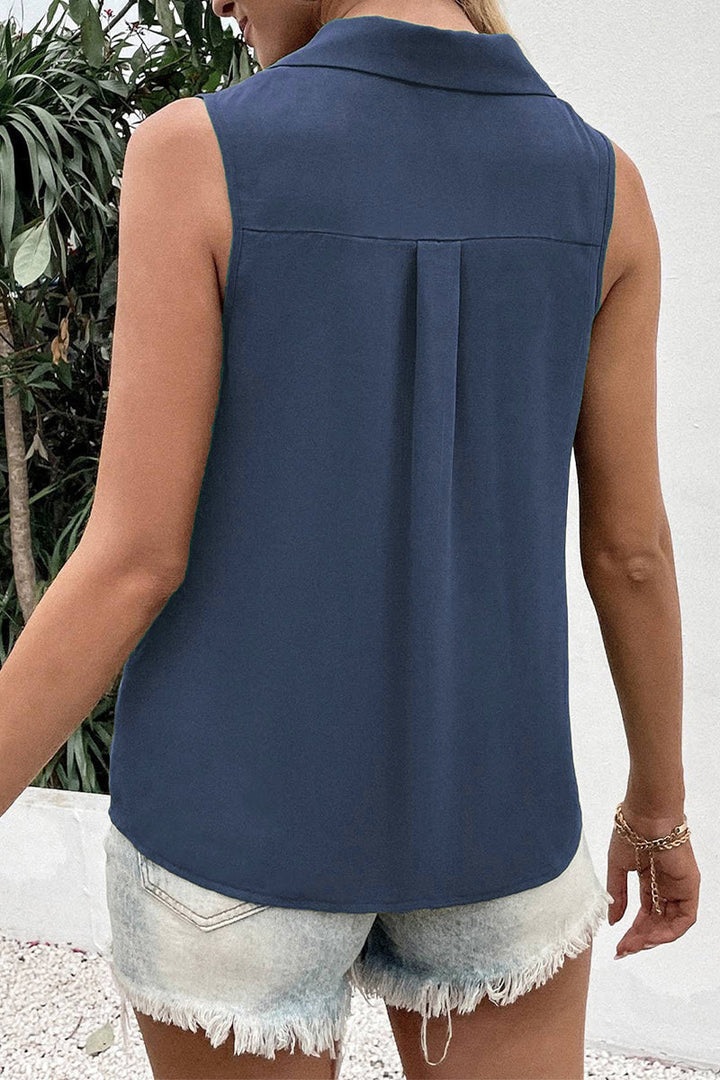 Top da donna elegantemente abbottonato - un look elegante e confortevole per ogni occasione