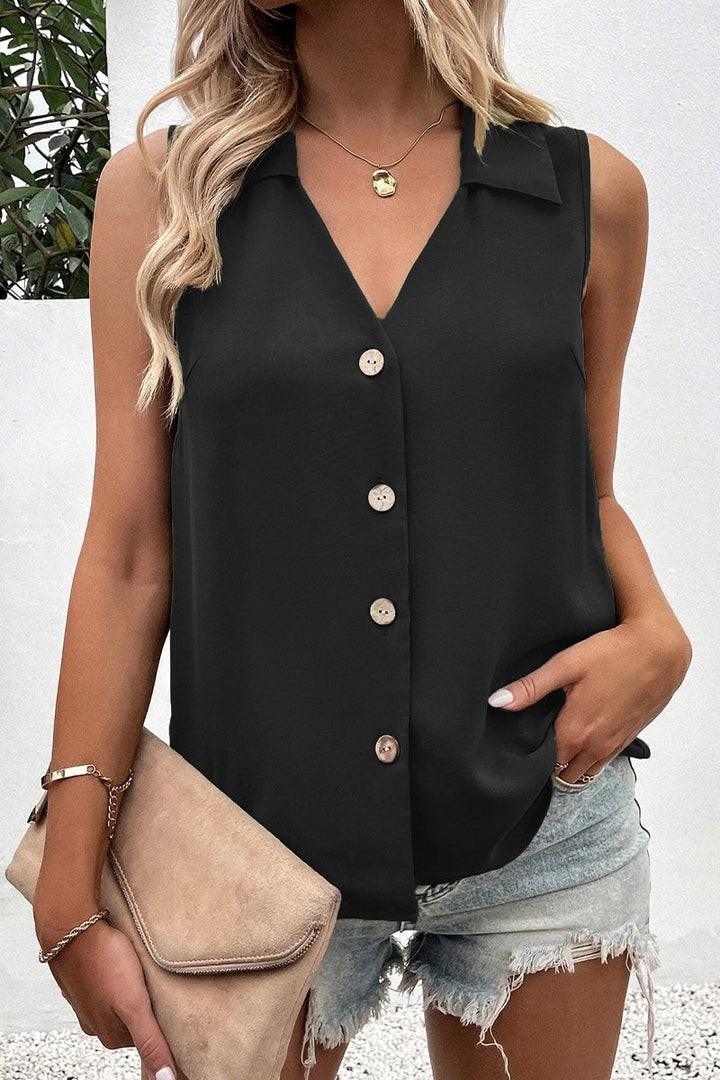 Top da donna elegantemente abbottonato - un look elegante e confortevole per ogni occasione