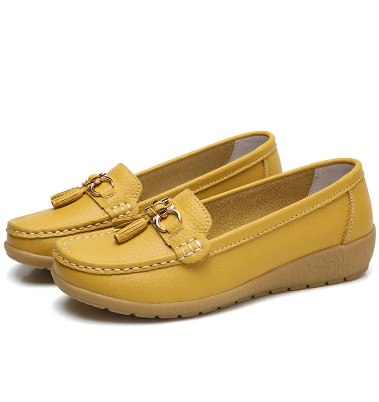 Ballerine eleganti da donna in pelle Alinne - Abbigliamento elegante e confortevole