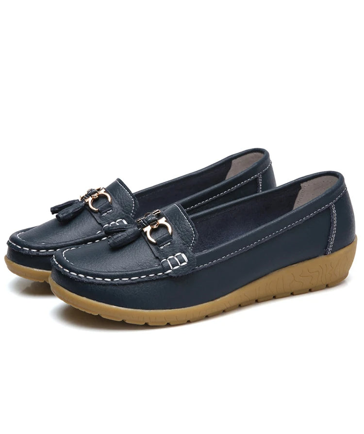 Ballerine eleganti da donna in pelle Alinne - Abbigliamento elegante e confortevole