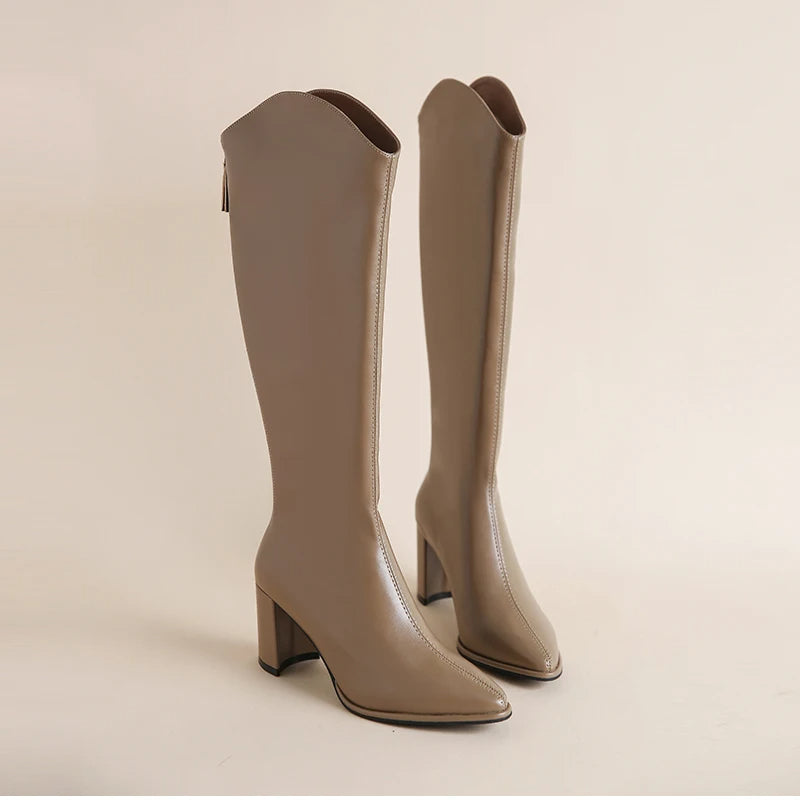 Callie - Eleganti stivali da donna al ginocchio per un look elegante e raffinato