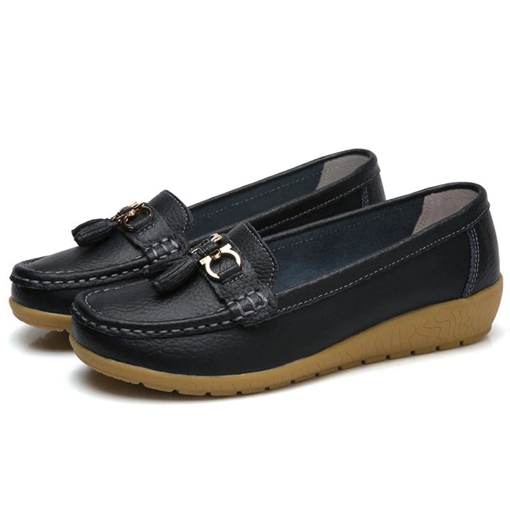 Ballerine eleganti da donna in pelle Alinne - Abbigliamento elegante e confortevole