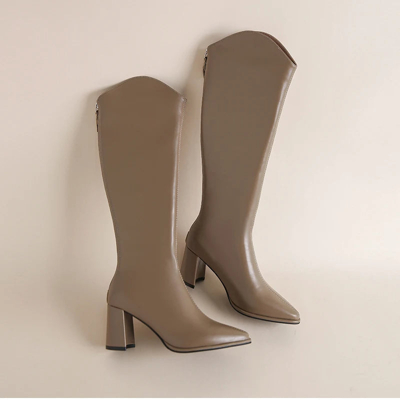 Callie - Eleganti stivali da donna al ginocchio per un look elegante e raffinato