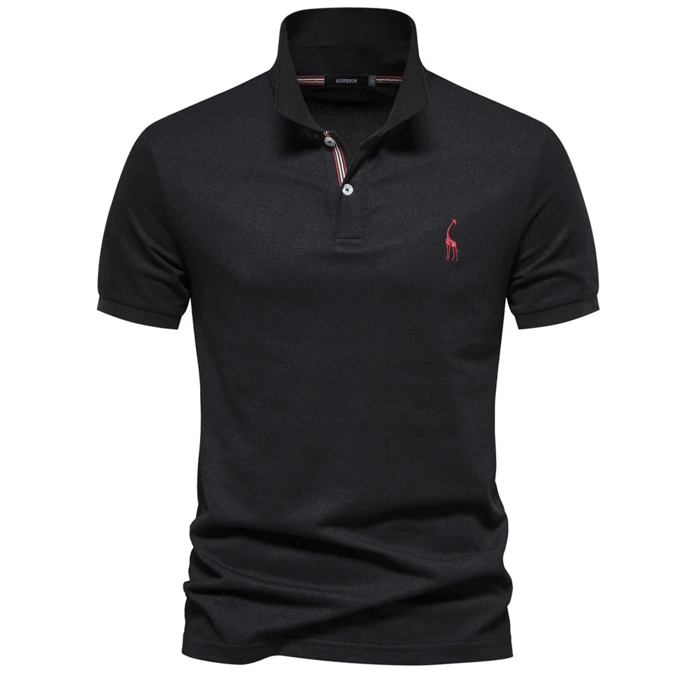 UrbanElite - Elegante polo da uomo con ricami raffinati, che assicura un look senza tempo e alla moda