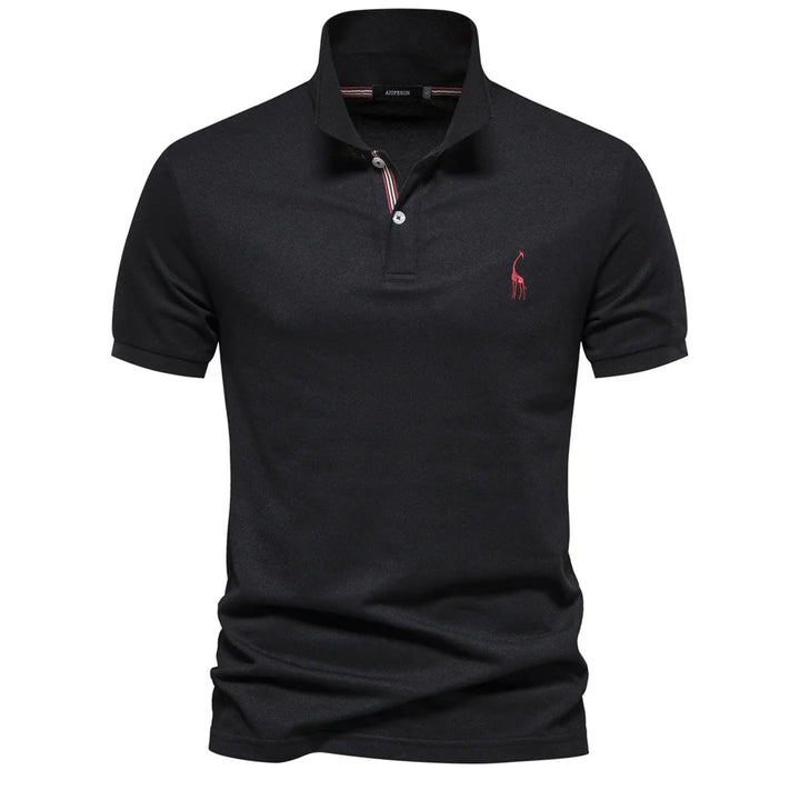 UrbanElite - Elegante polo da uomo con ricami raffinati, che assicura un look senza tempo e alla moda
