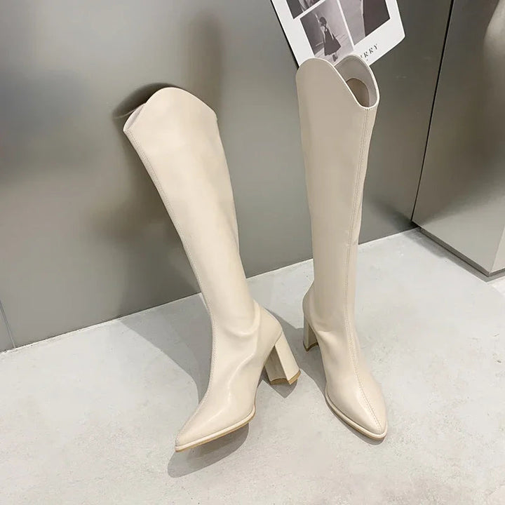Callie - Eleganti stivali da donna al ginocchio per un look elegante e raffinato