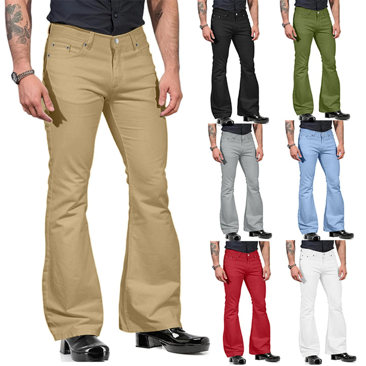 Xander - Pantaloni Retro Flare da uomo alla moda per un look elegante e senza tempo