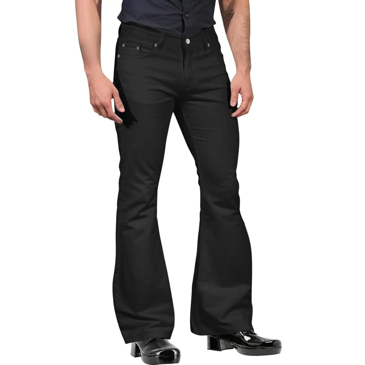 Xander - Pantaloni Retro Flare da uomo alla moda per un look elegante e senza tempo