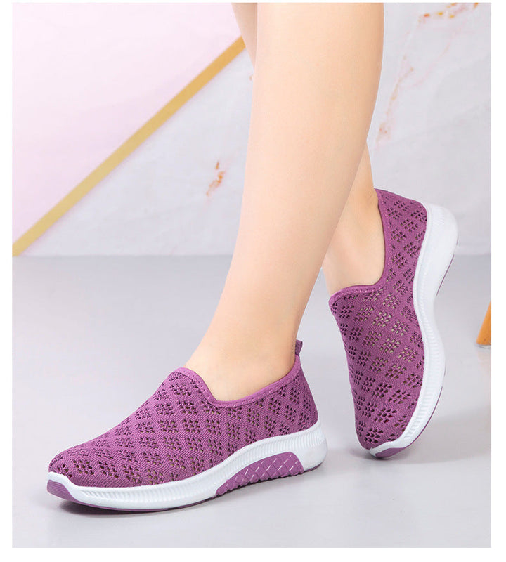 Scarpe Slip-On da donna con materiale elastico - Gummisohle sottile per un comfort estremo e un look casual elegante