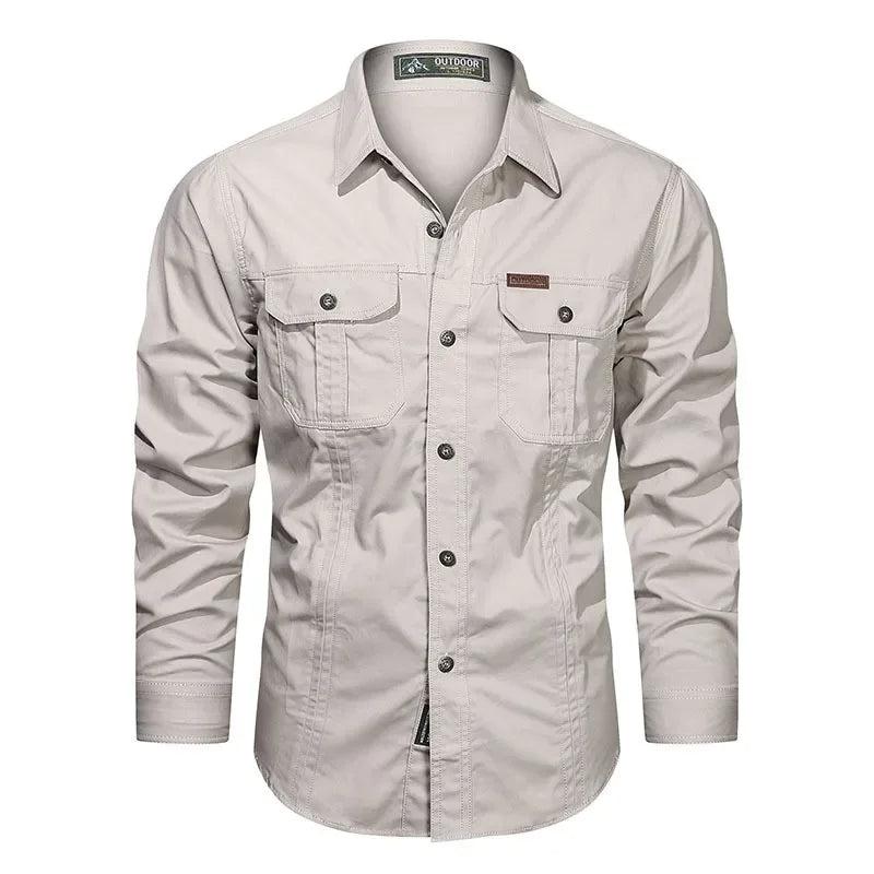 Elegante e confortevole camicia Daxon da uomo in 100% cotone