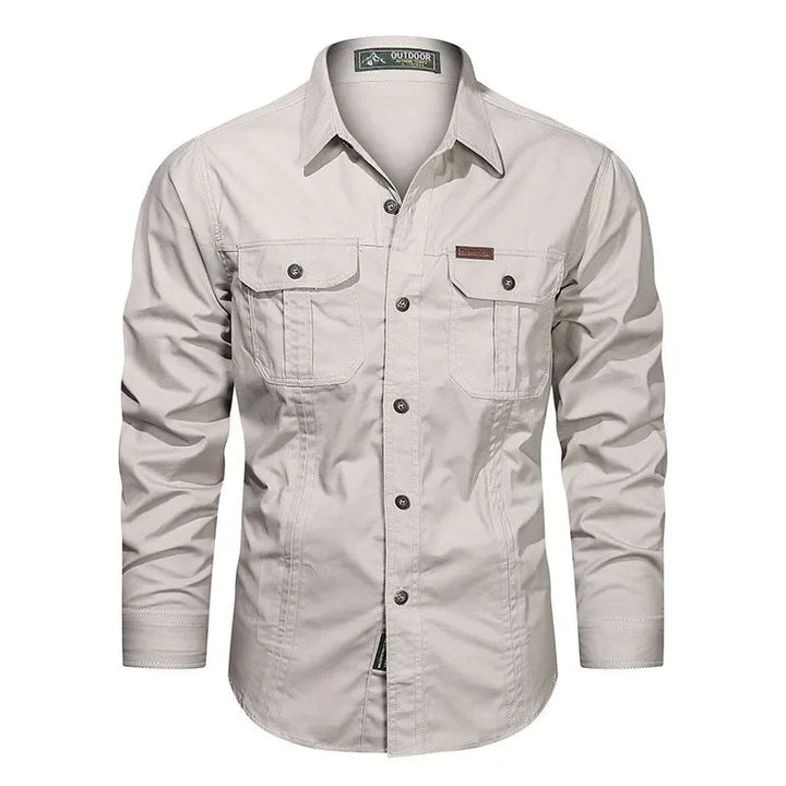 Elegante e confortevole camicia Daxon da uomo in 100% cotone
