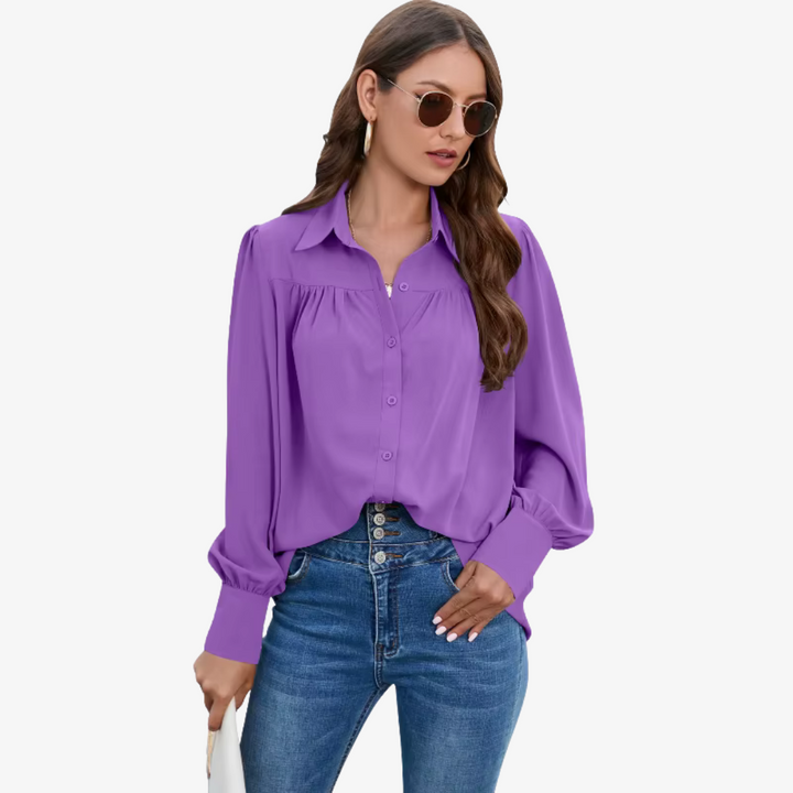 Elin - Camicetta di chiffon elegante e raffinata per un look unico