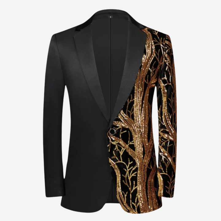 Nicholas - Giacca da uomo elegante e lussuosa con paillettes di grande effetto