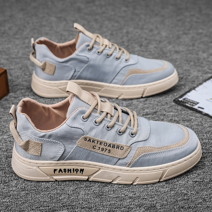 Esclusive scarpe sportive da uomo in tela con finiture uniche realizzate a mano