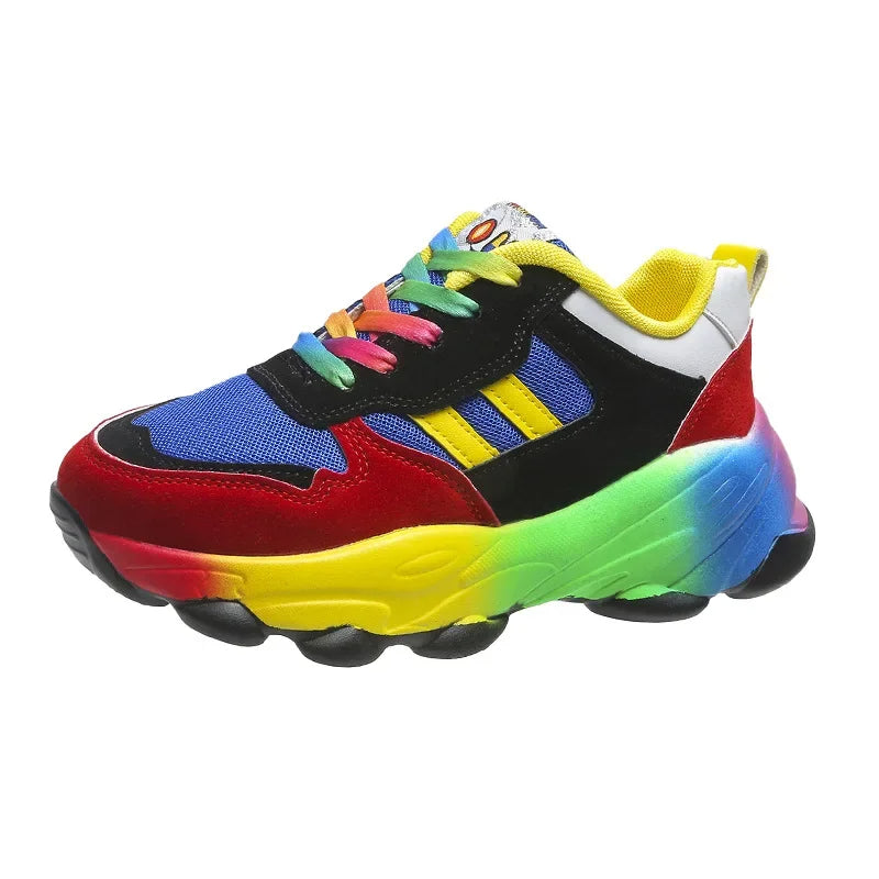 ActiveStep - Scarpe da ginnastica multicolori alla moda su una suola spessa per uno stile unico e il massimo del comfort