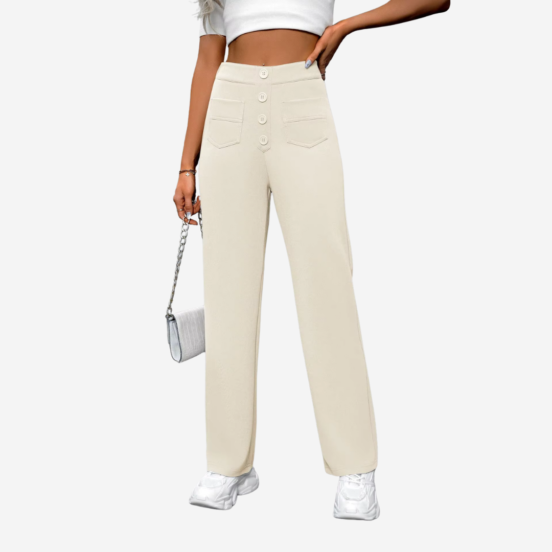 Liva - Pantaloni eleganti a vita alta da donna per un'eleganza e una sicurezza eccezionali