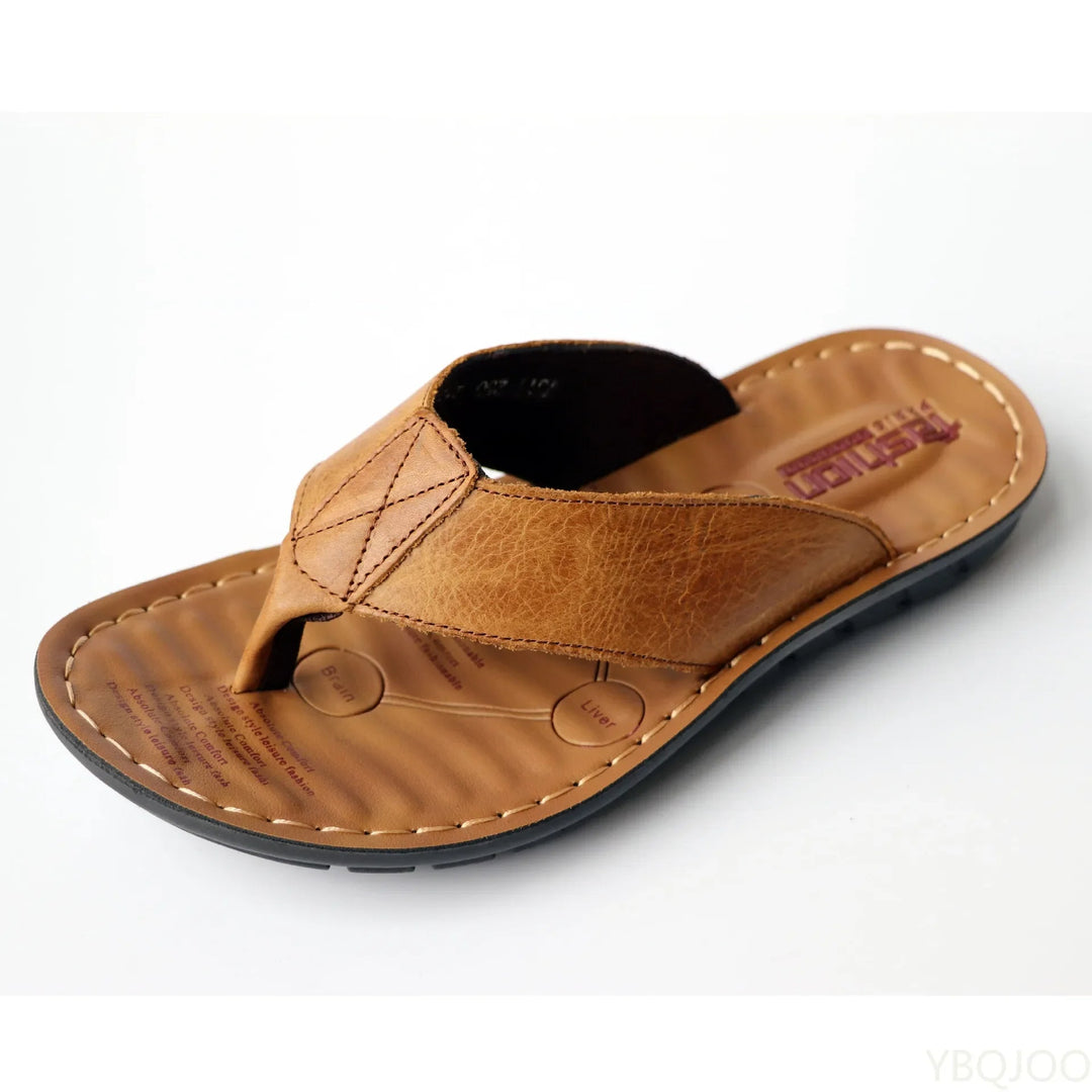 Pantofole in pelle da uomo Ravon - comfort e stile per la calda stagione estiva