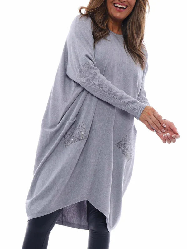 Elegante abito estivo da donna con scollatura a punta - stile casual e comfort per le giornate calde