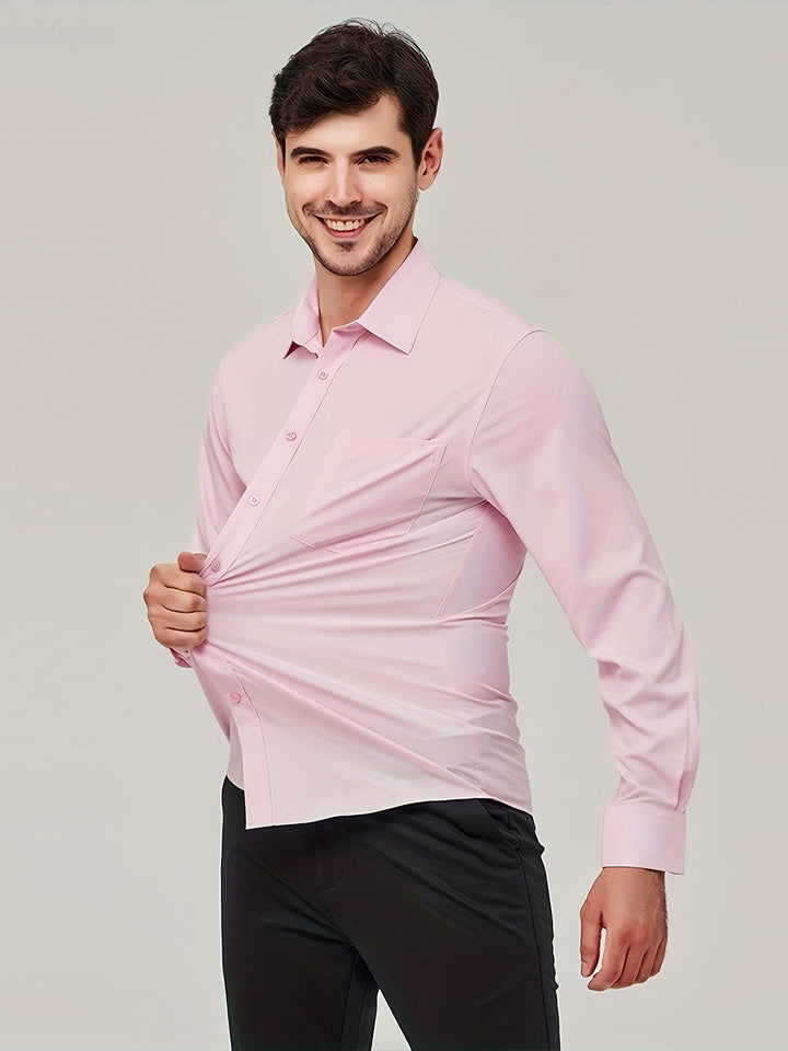 Elegante gilet da uomo in tessuto di cotone traspirante - taglio moderno e manica lunga con bottoni