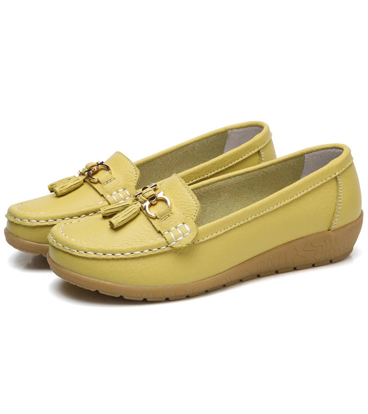 Ballerine eleganti da donna in pelle Alinne - Abbigliamento elegante e confortevole