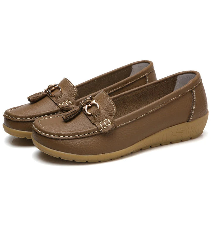 Ballerine eleganti da donna in pelle Alinne - Abbigliamento elegante e confortevole