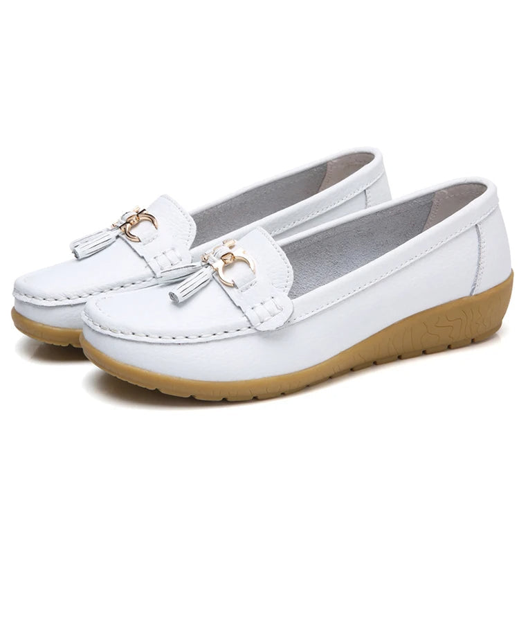 Ballerine eleganti da donna in pelle Alinne - Abbigliamento elegante e confortevole