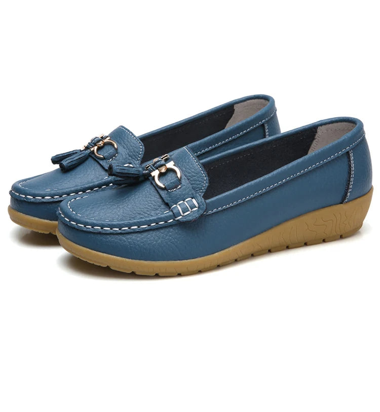 Ballerine eleganti da donna in pelle Alinne - Abbigliamento elegante e confortevole