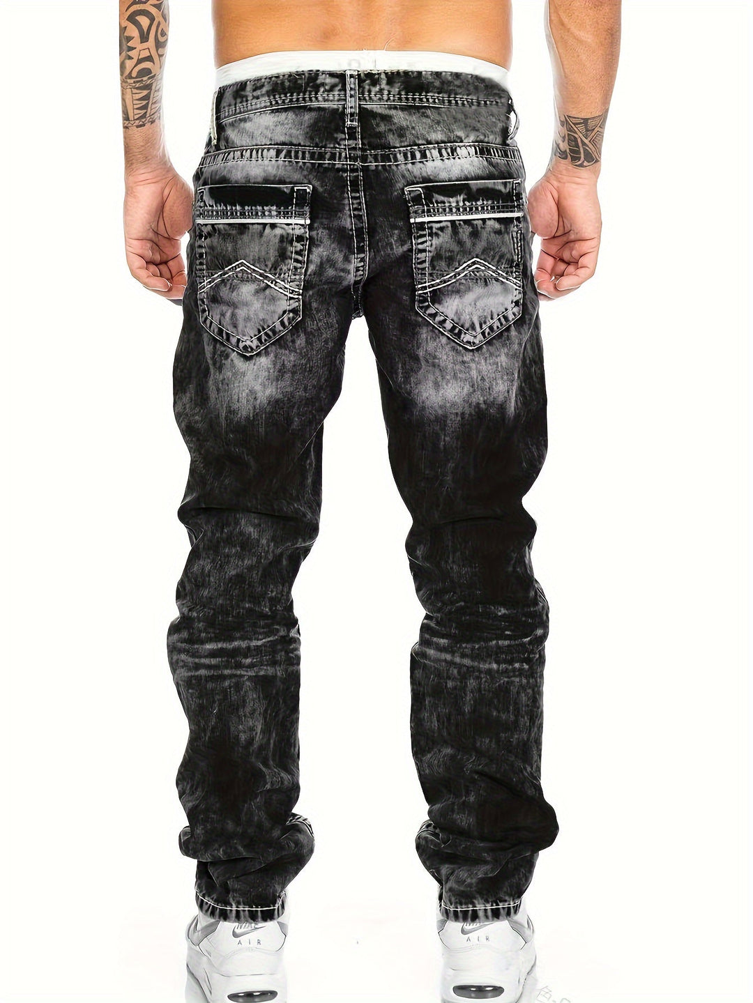 Jeans Rugged Twisted Punk da uomo - abbigliamento elegante e resistente per ogni occasione