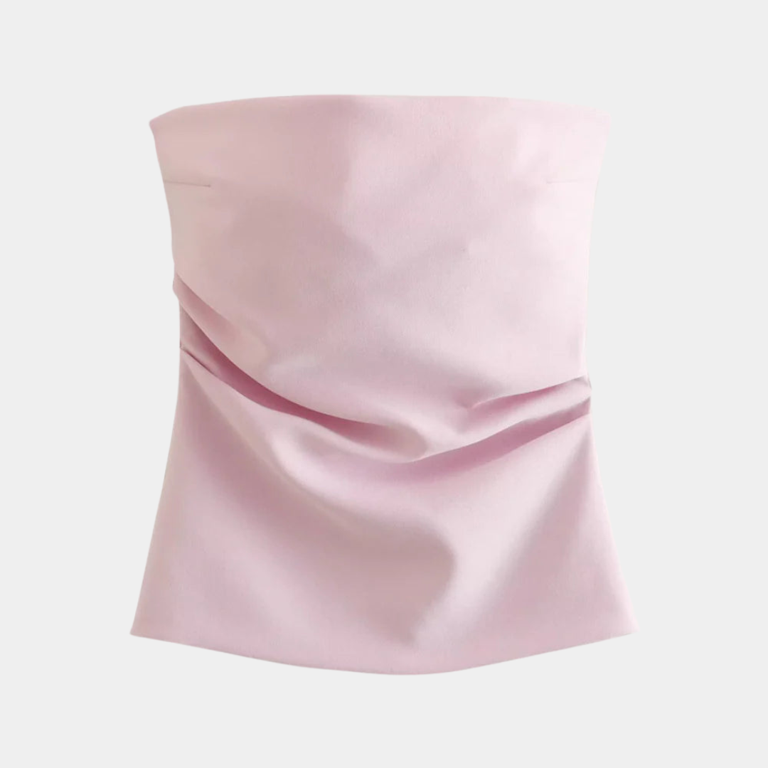Livia - Camicetta da donna senza spalline elegante e raffinata per un look unico