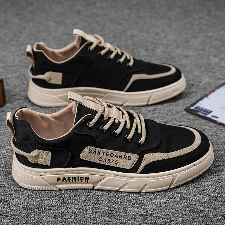 Esclusive scarpe sportive da uomo in tela con finiture uniche realizzate a mano