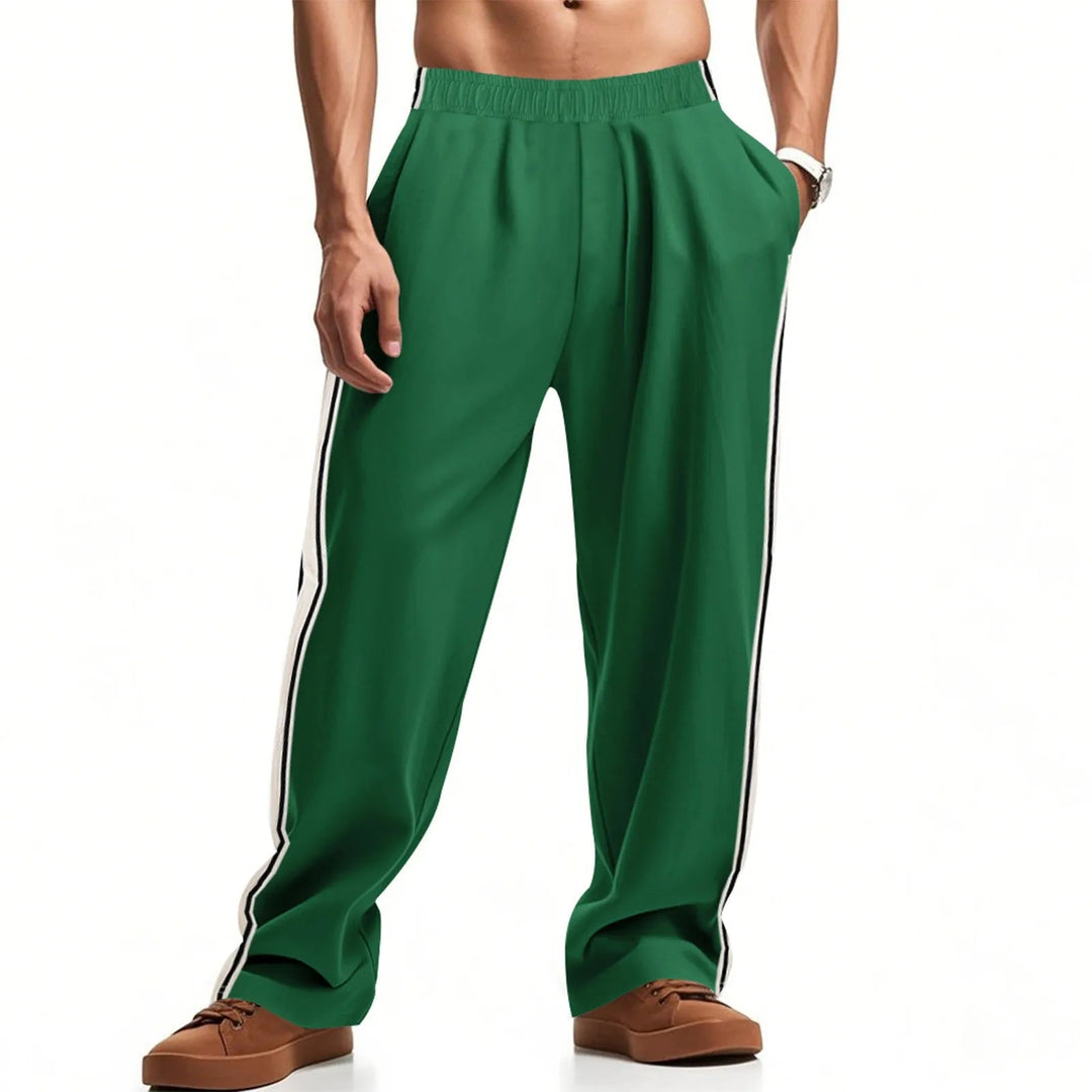 Confortevoli pantaloni da uomo con cerniera ed elastico in vita: vestibilità e comfort perfetti.