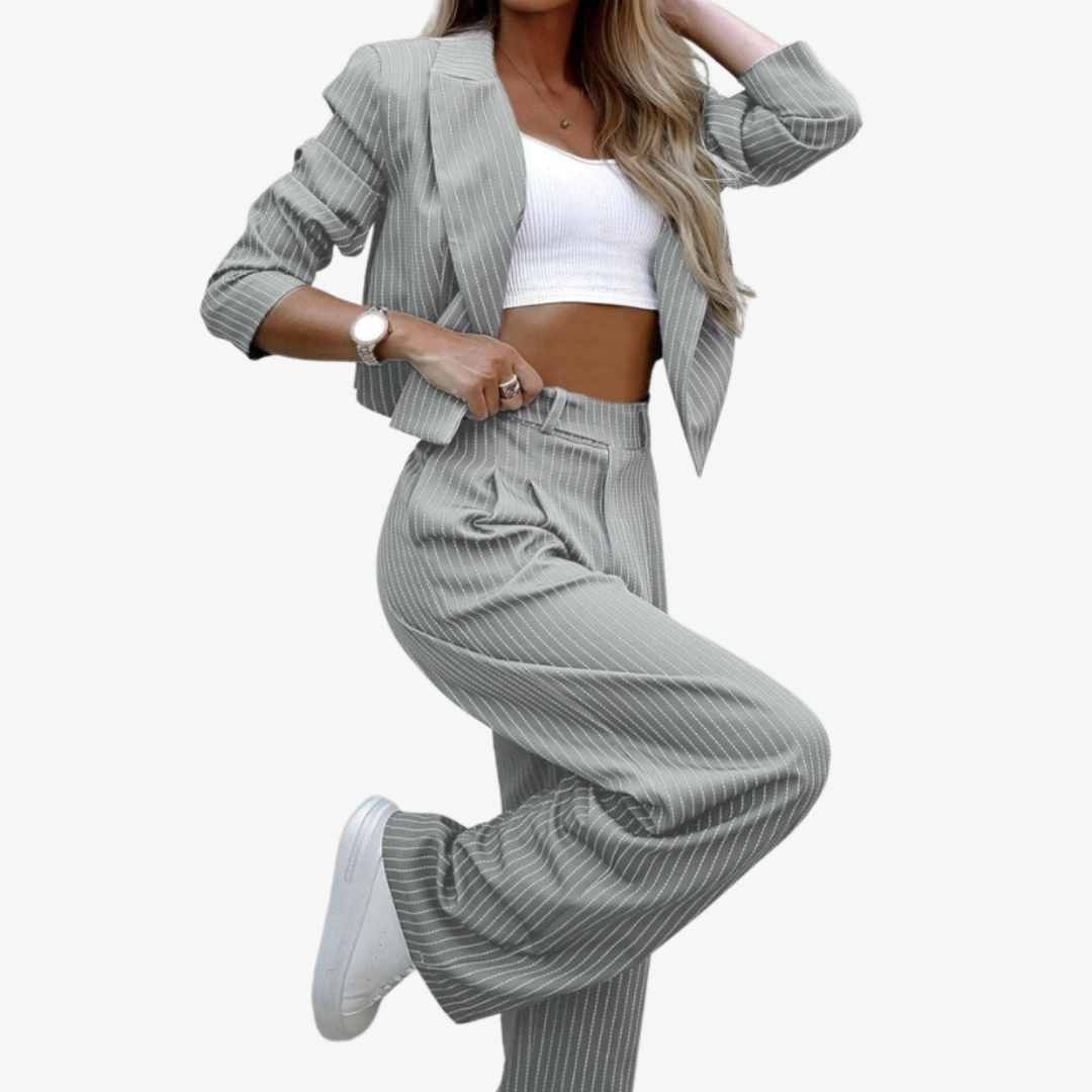 Elin - Abito da donna in tweed elegante e raffinato, perfetto per il lavoro e le occasioni formali