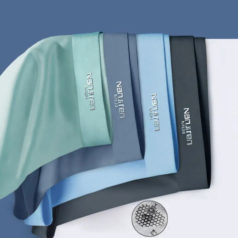 FrostFlex Esclusivo set di 4 boxer da uomo morbidi come la seta per il massimo comfort