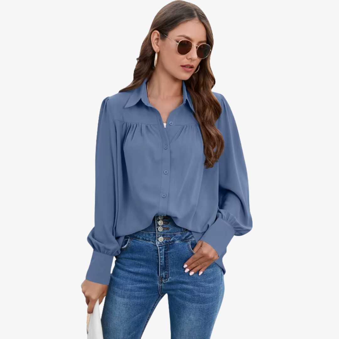 Elin - Camicetta di chiffon elegante e raffinata per un look unico