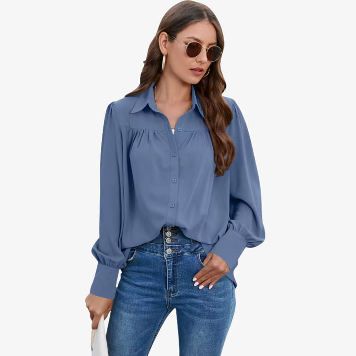 Elin - Camicetta di chiffon elegante e raffinata per un look unico
