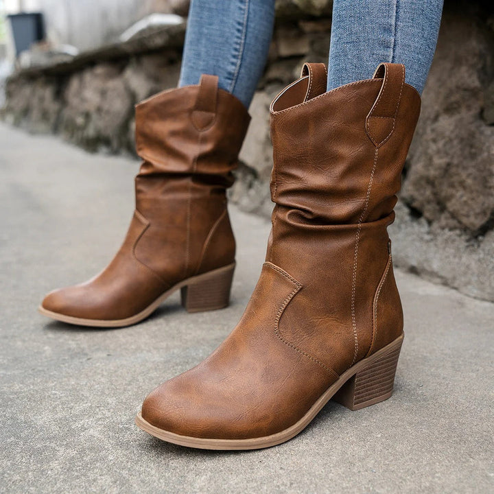 WesternCharm - Stivali da cowboy retrò da donna alla moda per un look unico