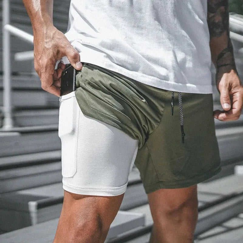 Pantaloncini sportivi ActiveFlex 2-in-1 da uomo - massimo comfort e flessibilità durante l'allenamento