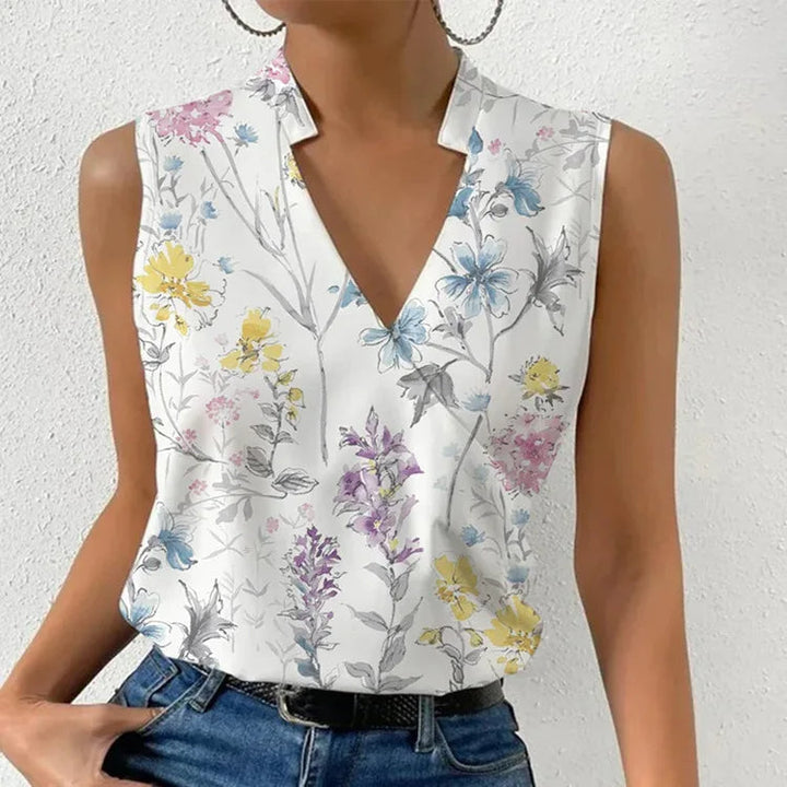Hannah - Camicetta da donna elegante e ariosa con elegante scollatura a V
