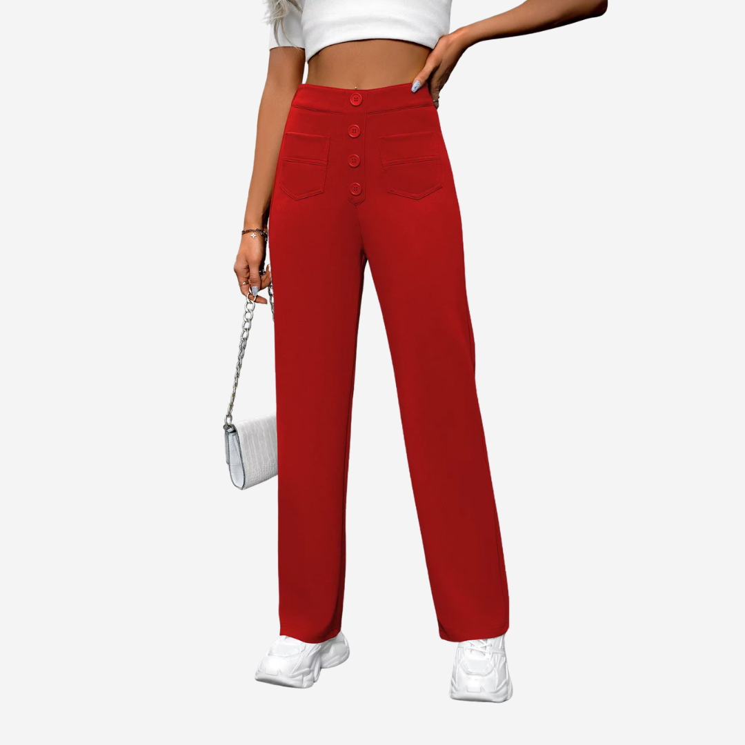 Liva - Pantaloni eleganti a vita alta da donna per un'eleganza e una sicurezza eccezionali