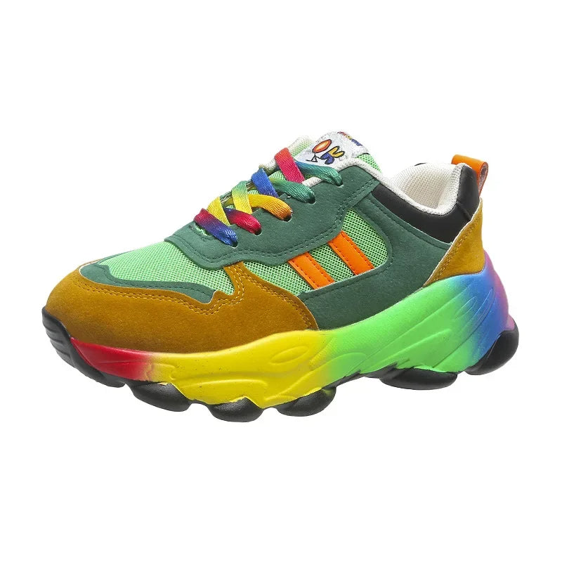 ActiveStep - Scarpe da ginnastica multicolori alla moda su una suola spessa per uno stile unico e il massimo del comfort