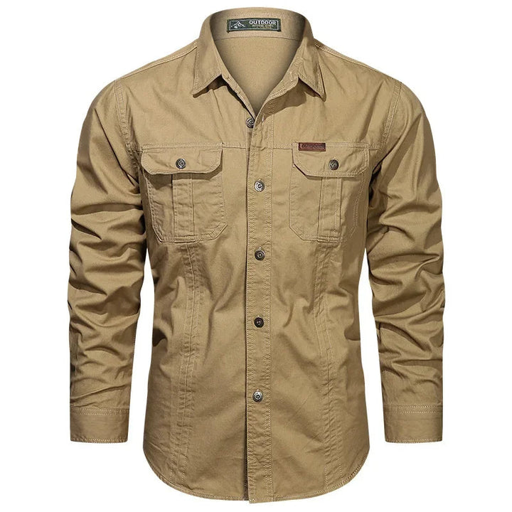 Elegante e confortevole camicia Daxon da uomo in 100% cotone