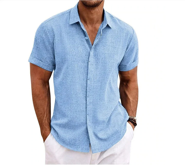 Elian - Elegante camicia da uomo in lino per un look elegante e classico