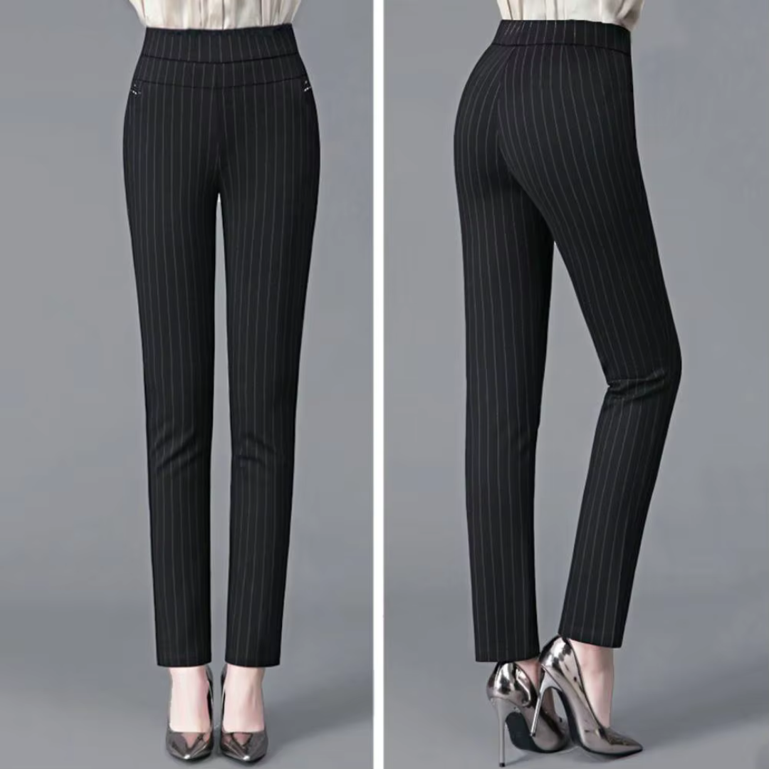 Yara - Eleganti pantaloni da donna a vita alta con gamba dritta per un look elegante e alla moda