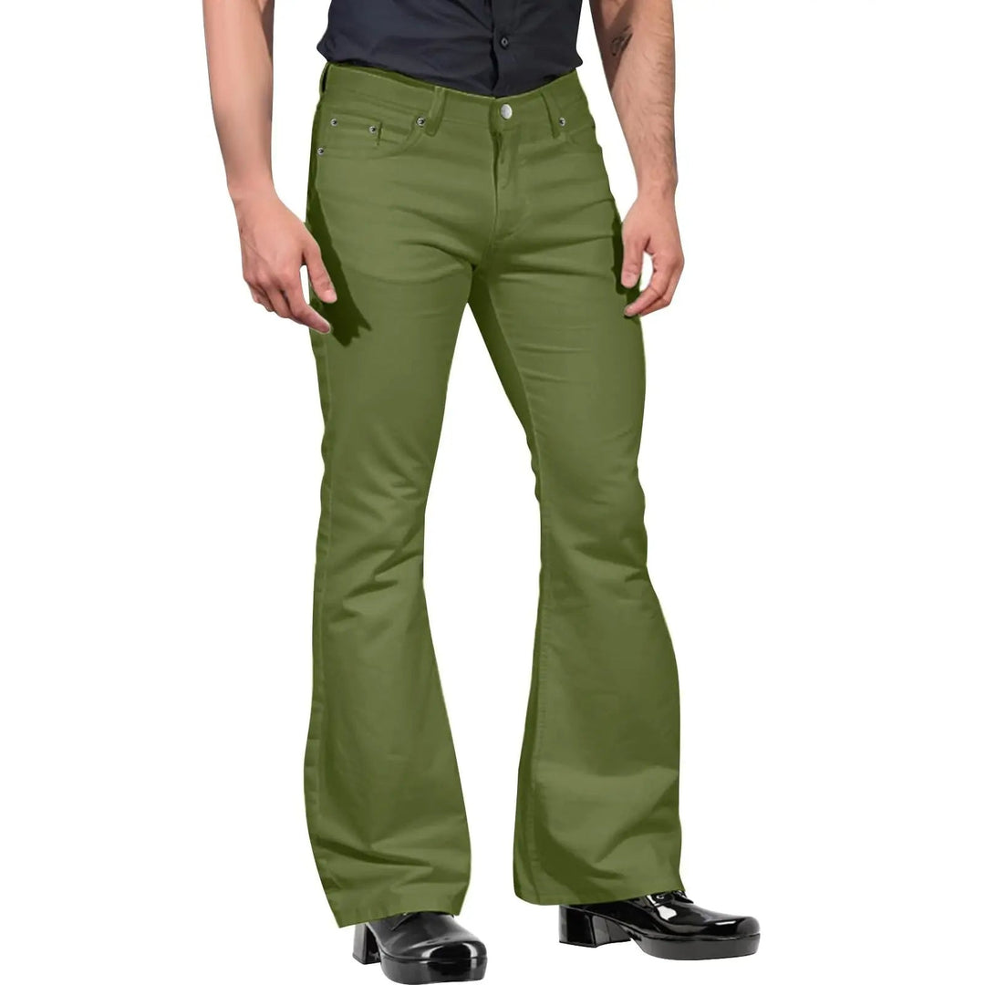 Xander - Pantaloni Retro Flare da uomo alla moda per un look elegante e senza tempo