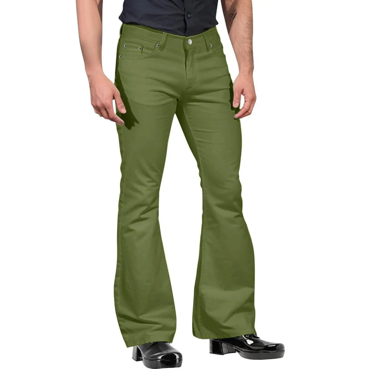 Xander - Pantaloni Retro Flare da uomo alla moda per un look elegante e senza tempo