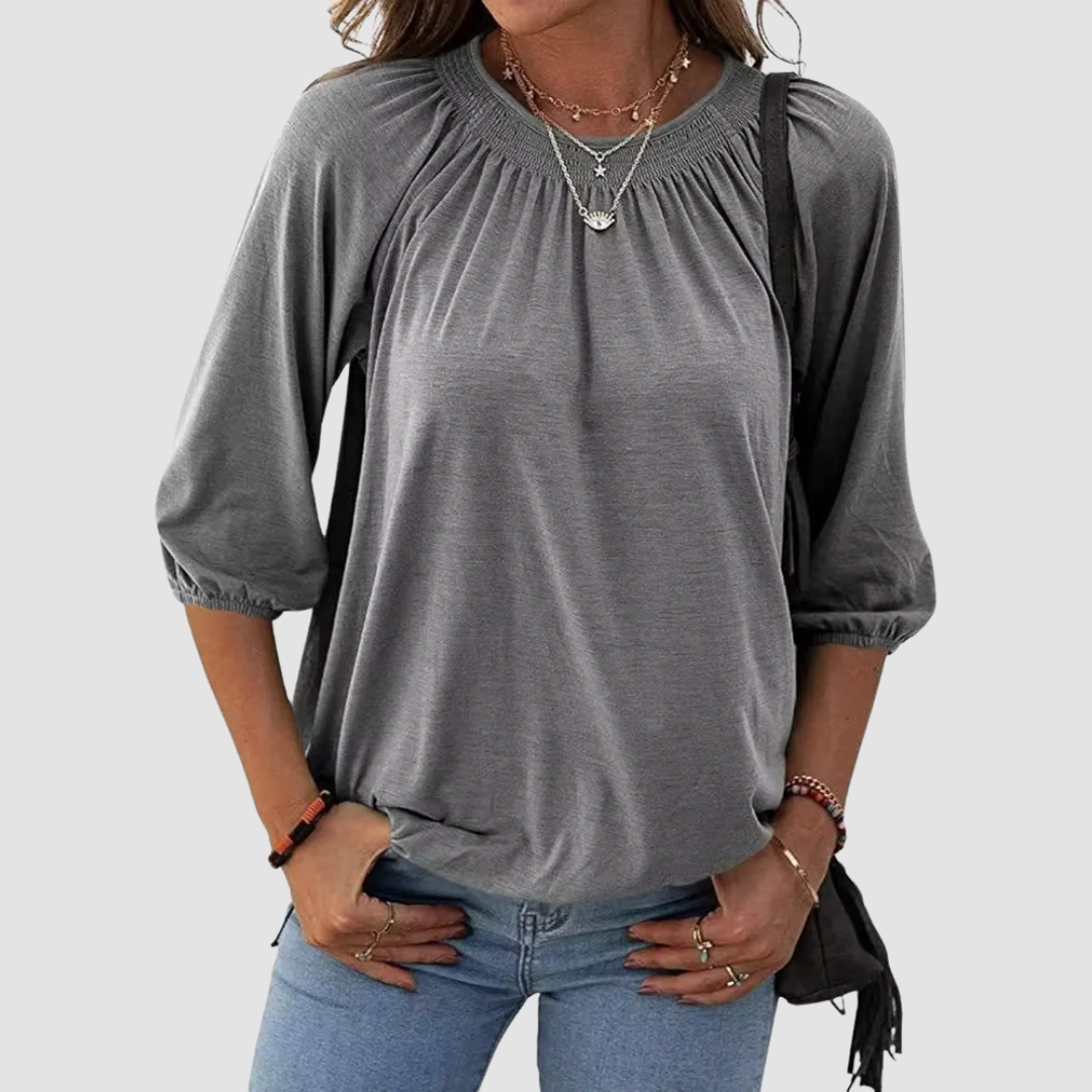 Zoya - Comodo top da donna a maniche corte per uno stile fresco e confortevole