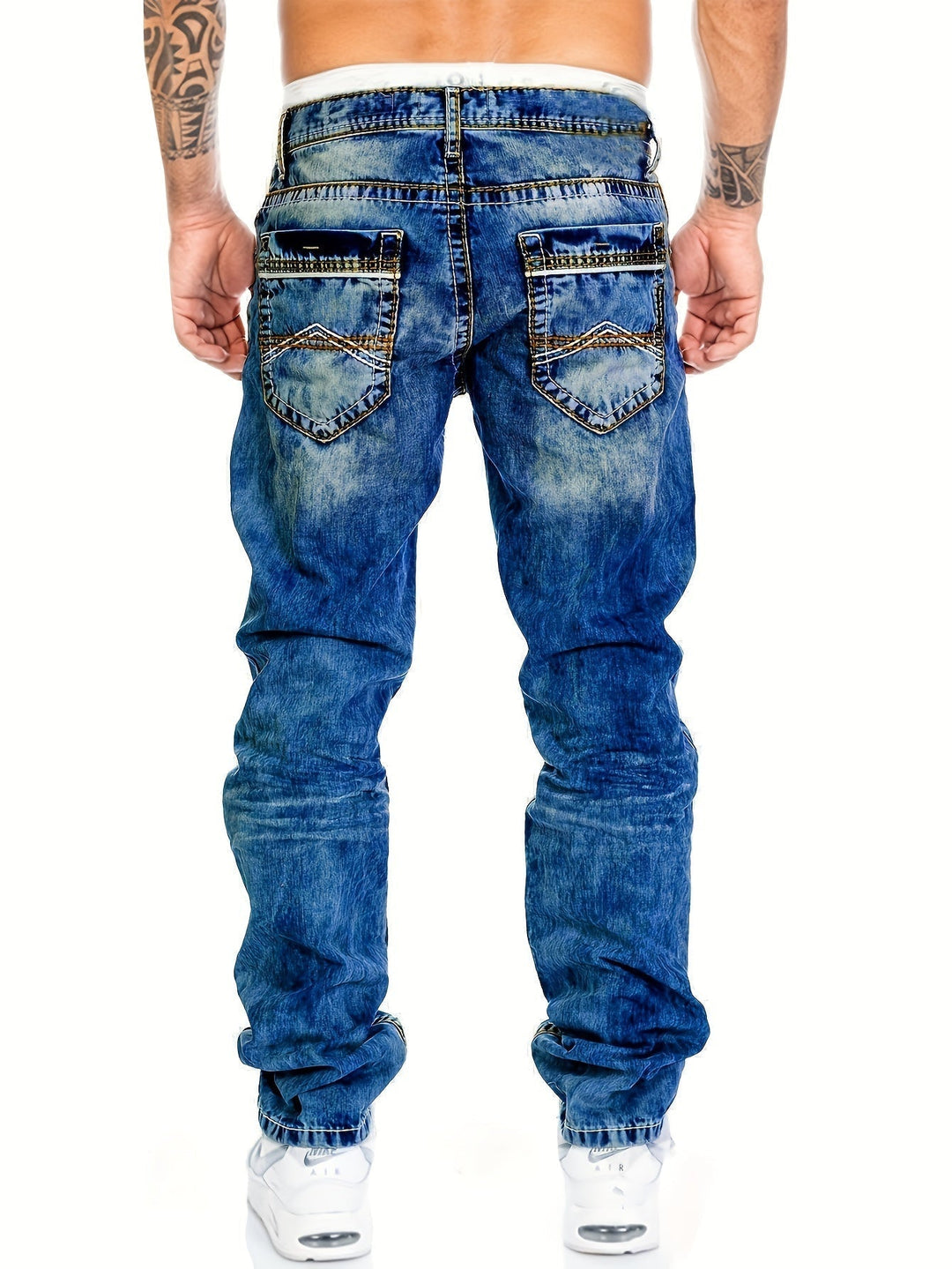 Jeans Rugged Twisted Punk da uomo - abbigliamento elegante e resistente per ogni occasione