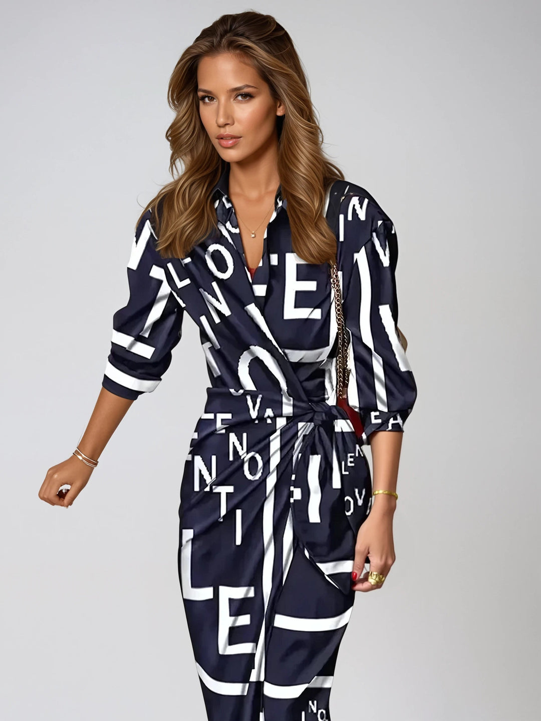 Liliana - Maxi abito elegante e alla moda, ideale per le donne sicure di sé